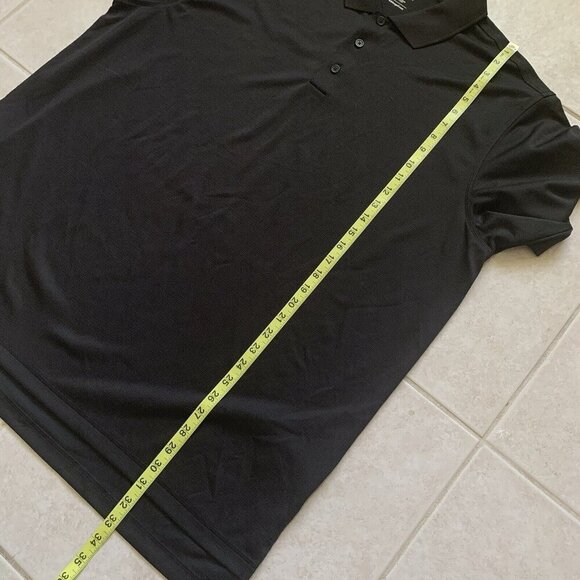 Adidas Polo Shirt Mens 2XL Black Embroidered Logo Business Casual Weekend Golf - Picture 7 of 9